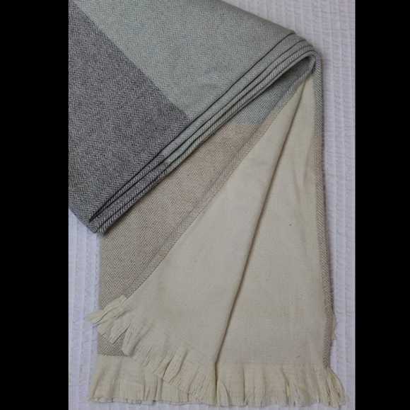 NEW package La Rochelle ultimate Coastal Grandma decor flannel throw blanket - Picture 3 of 10